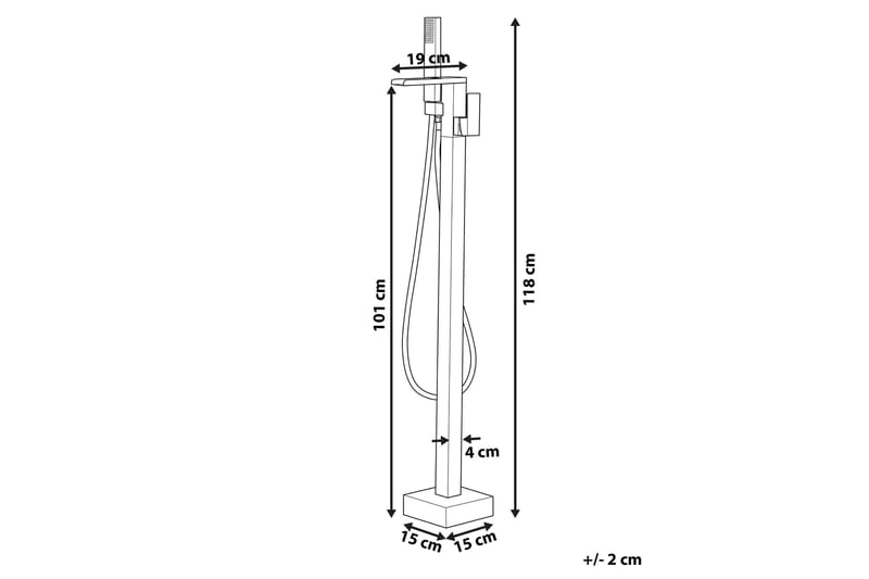 Boyoma Badkarsblandare Fristående - Svart - Hus & renovering - Kök & bad - Badrum - Blandare & vattenkran - Golvblandare