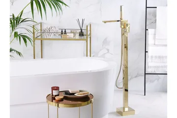 Dellana Badkarsblandare Fristående - Guld - Hus & renovering - Kök & bad - Badrum - Blandare & vattenkran - Golvblandare