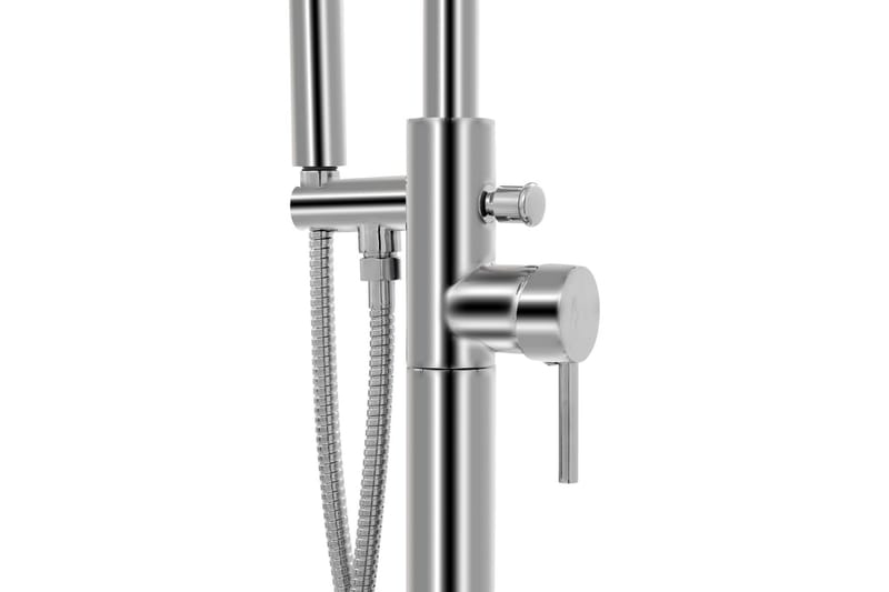 Fristående badkarsblandare rostfritt stål 118,5 cm - Silver - Golvblandare