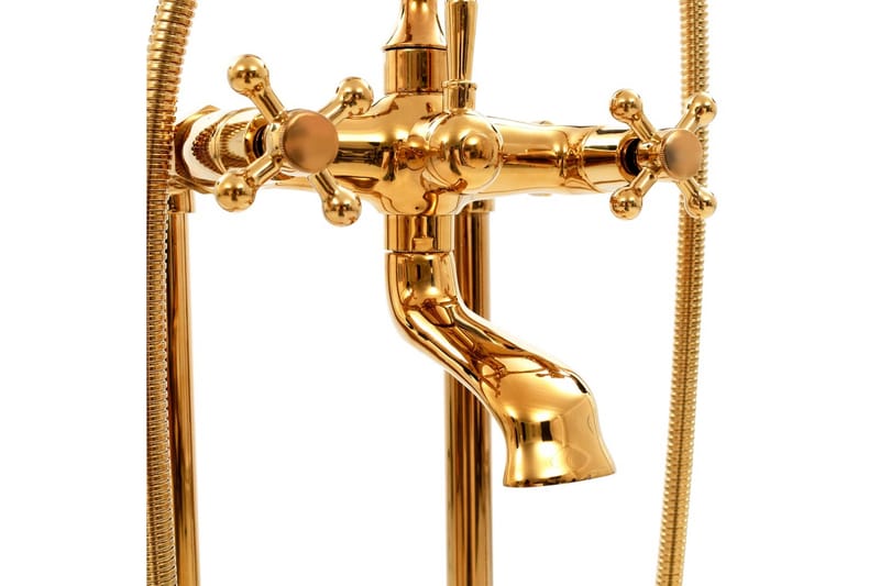 Fristående badkarsblandare rostfritt stål 99,5 cm guld - Guld - Hus & renovering - Kök & bad - Badrum - Blandare & vattenkran - Golvblandare