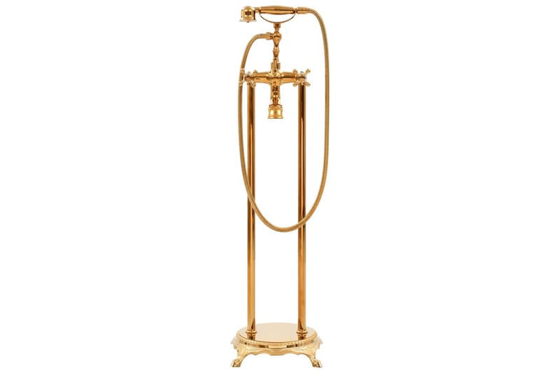 Fristående badkarsblandare rostfritt stål 99,5 cm guld - Guld - Hus & renovering - Kök & bad - Badrum - Blandare & vattenkran - Golvblandare