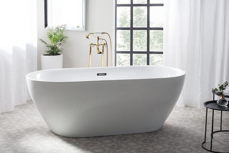 Hebbe Badkarsblandare 27 cm - Guld - Hus & renovering - Kök & bad - Badrum - Blandare & vattenkran - Golvblandare