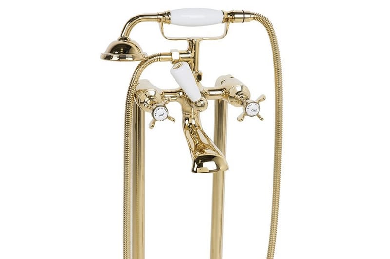 Hebbe Badkarsblandare 27 cm - Guld - Hus & renovering - Kök & bad - Badrum - Blandare & vattenkran - Golvblandare