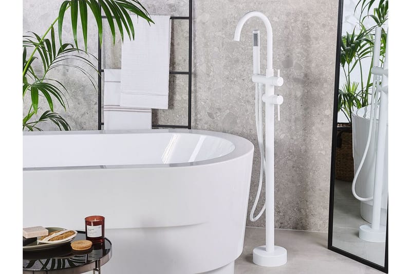 Tugela Badkarsblandare Fristående - Vit - Hus & renovering - Kök & bad - Badrum - Blandare & vattenkran - Golvblandare