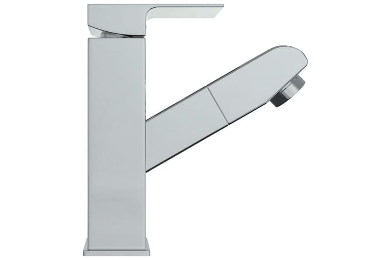 Badrumsblandare med utdragbar pip kromad finish 157x172 mm - be Basic - Hus & renovering - Kök & bad - Badrum - Blandare & vattenkran - Tvättställsblandare