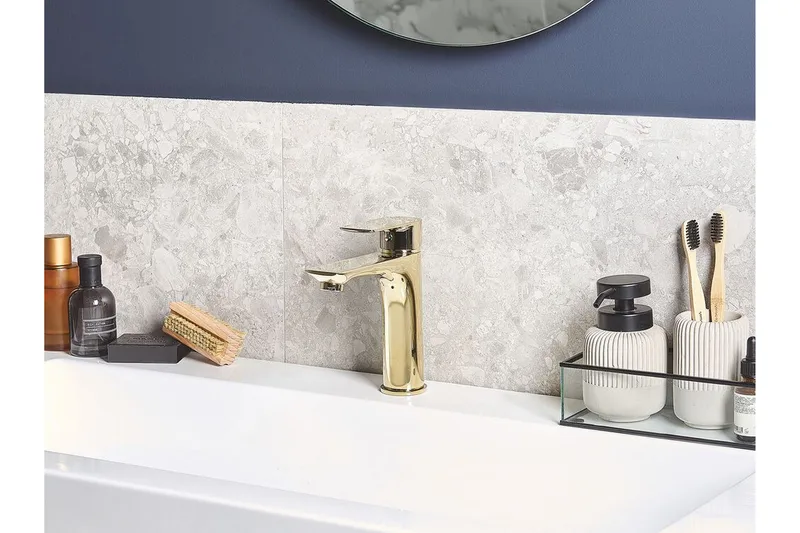 Berloi Tvättställsblandare - Guld - Hus & renovering - Kök & bad - Badrum - Blandare & vattenkran - Tvättställsblandare