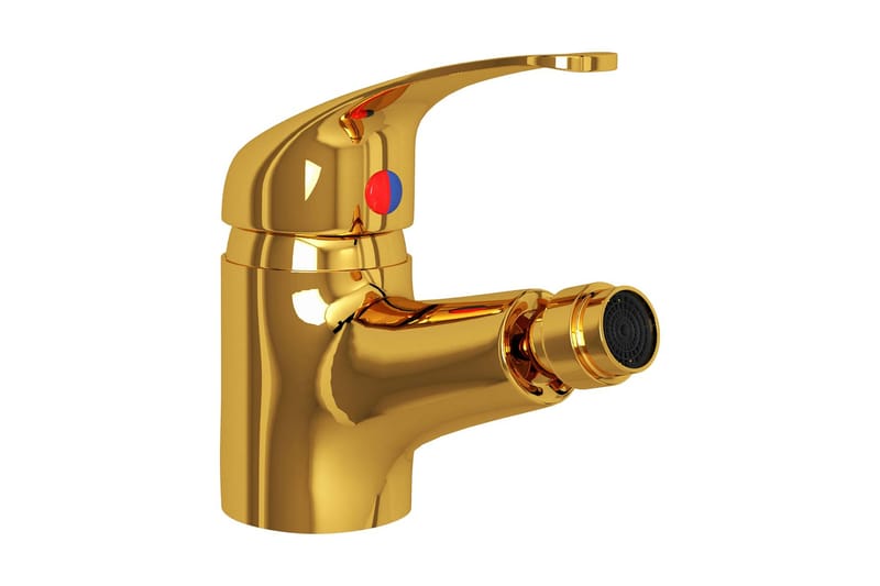 Bidéblandare guld 13x12 cm - Guld - Hus & renovering - Kök & bad - Badrum - Blandare & vattenkran - Tvättställsblandare