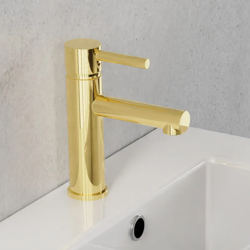 Tvättställsblandare i mässing - Gianna - Hus & renovering - Kök & bad - Badrum - Blandare & vattenkran - Tvättställsblandare