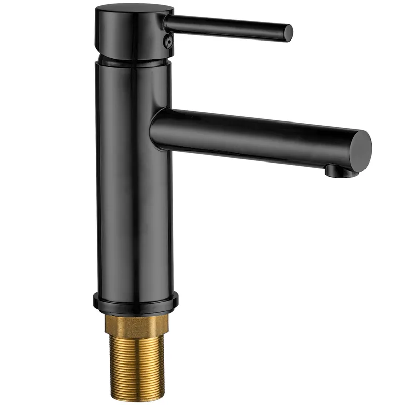 Tvättställsblandare i mässing | Mila - Svart, undefined