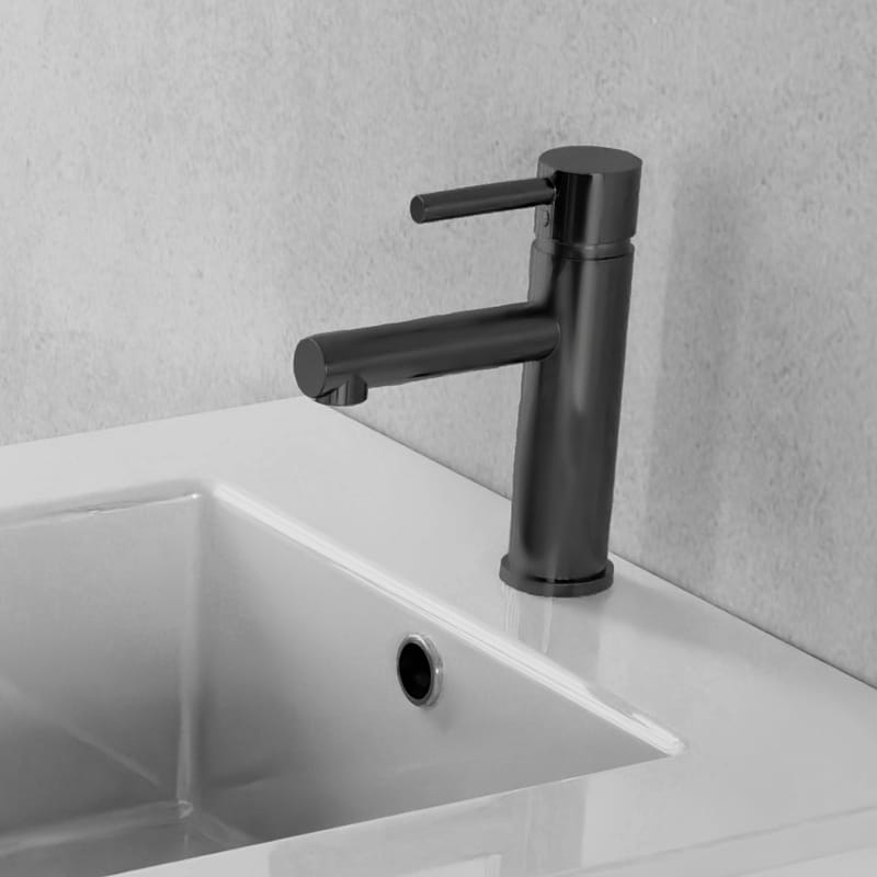 Tvättställsblandare i mässing | Mila - Svart - Hus & renovering - Kök & bad - Badrum - Blandare & vattenkran - Tvättställsblandare