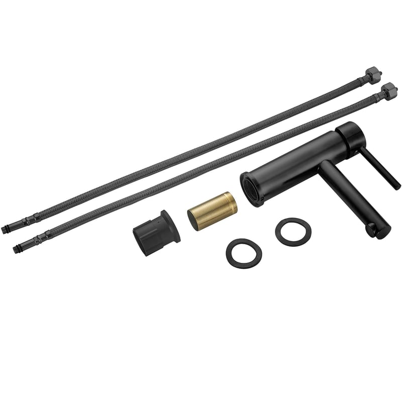 Tvättställsblandare i mässing | Mila - Svart - Hus & renovering - Kök & bad - Badrum - Blandare & vattenkran - Tvättställsblandare