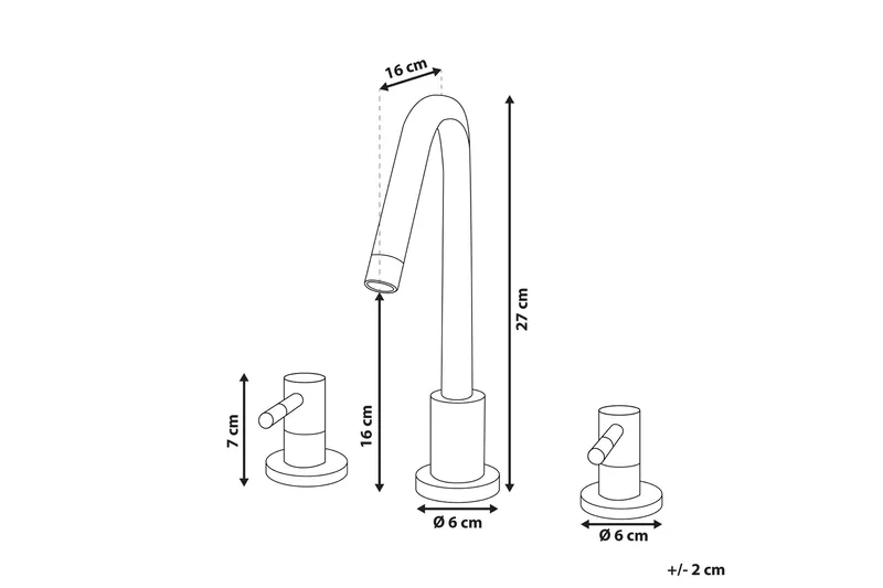 Osipi Tvättställsblandare - Guld - Hus & renovering - Kök & bad - Badrum - Blandare & vattenkran - Tvättställsblandare