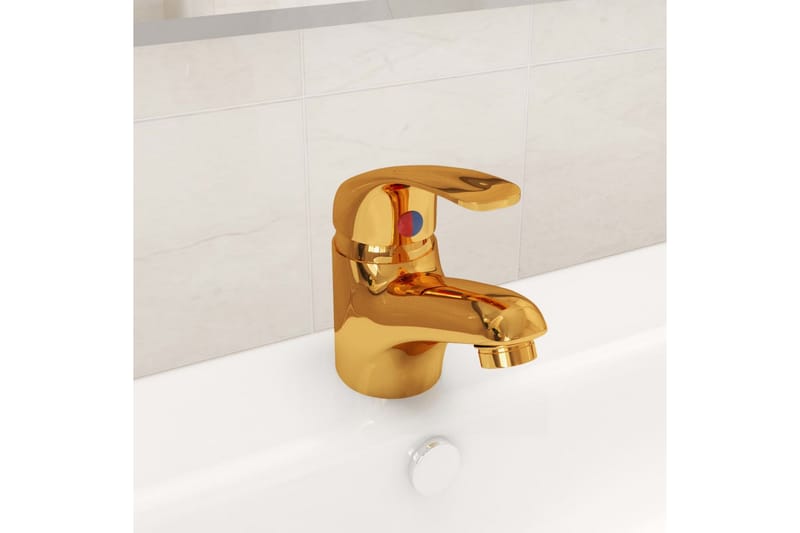 Tvättställsblandare guld 13x10 cm - Guld - Tvättställsblandare