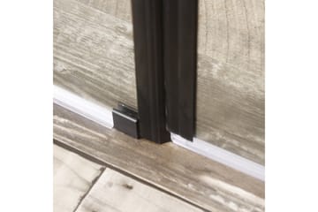 Bathlife Mångsidig Duschhörn Rak Vägg | Rak Dörr Svart - Svart|Transparent - Hus & renovering - Kök & bad - Badrum - Duschar