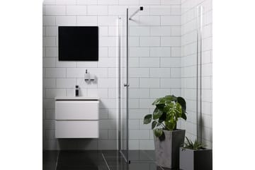 Bathlife Mångsidig Duschhörn Rak Vägg/Rak Dörr 70x70 cm - Silver - Hus & renovering - Kök & bad - Badrum - Duschar