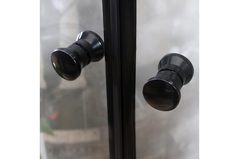 Bathlife Mångsidig Duschhörn Rund Dörr 45° Svart - Svart|Transparent - Hus & renovering - Kök & bad - Badrum - Duschar