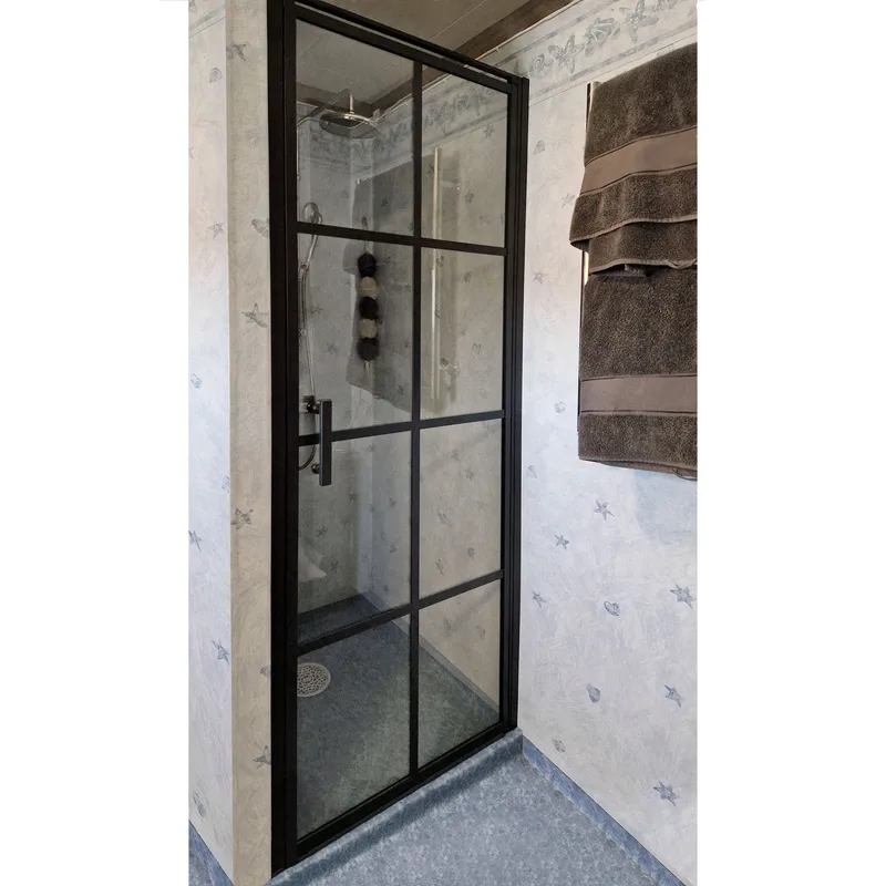Duschdörr 80x200 - svart, undefined