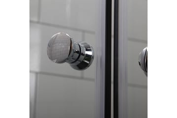 Bathlife Mångsidig Duschdörr 45° Dörr 70x70 cm - Silver/Klarglas - Hus & renovering - Kök & bad - Badrum - Duschar