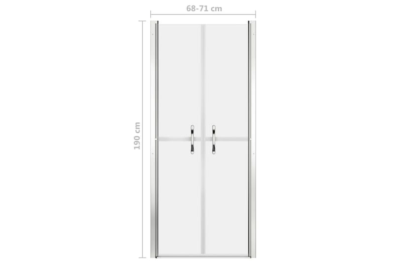 Duschdörr frostad ESG 71x190 cm - Transparent - Hus & renovering - Kök & bad - Badrum - Duschar