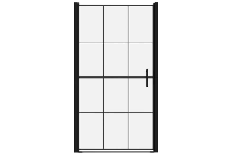 Duschdörr härdat glas 100x178 cm svart - Hus & renovering - Kök & bad - Badrum - Duschar