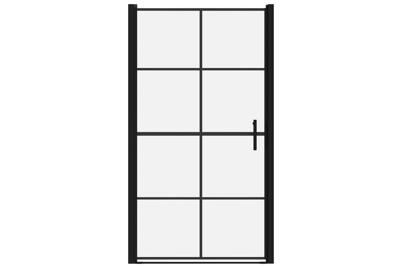 Duschdörr härdat glas 100x178 cm svart - Hus & renovering - Kök & bad - Badrum - Duschar