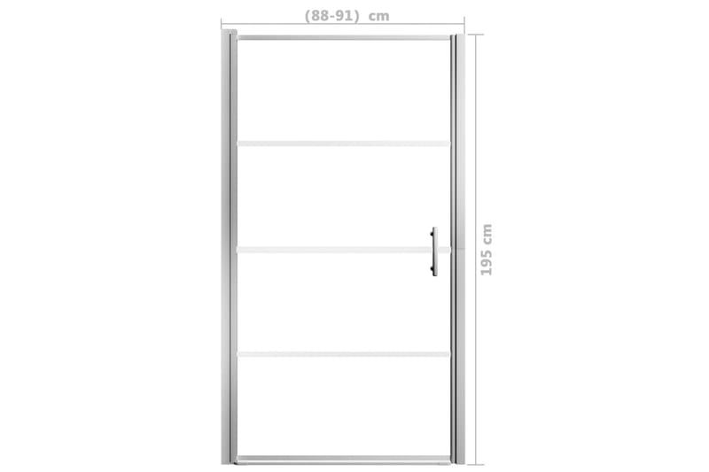 Duschdörr härdat glas frostat 91x195 cm - Hus & renovering - Kök & bad - Badrum - Duschar