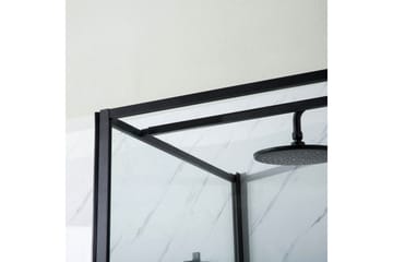 Duschhörn Bathlife Profil Rak Vägg 800 + Rak dörr 700 - Svart - Hus & renovering - Kök & bad - Badrum - Duschar