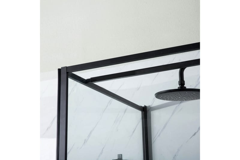 Duschhörn Bathlife Profil Rak Vägg 800 + Rak dörr 700 - Svart - Hus & renovering - Kök & bad - Badrum - Duschar