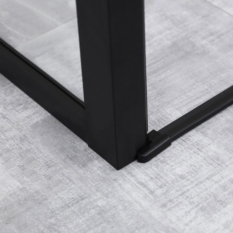 Duschhörna 100x100x200cm | 6mm säkerhetsglas | Svarta profiler - Hus & renovering - Kök & bad - Badrum - Duschar - Duschväggar