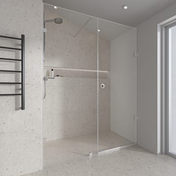 Duschhörna/duschväggar 80x80x210cm | Klarglas med kromdetaljer | Avery - Hus & renovering - Kök & bad - Badrum - Duschar - Duschväggar