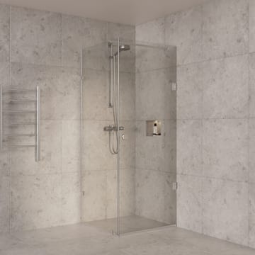 Duschhörna/duschväggar 80x80x210cm | Klarglas med kromdetaljer | Avery - Hus & renovering - Kök & bad - Badrum - Duschar - Duschväggar
