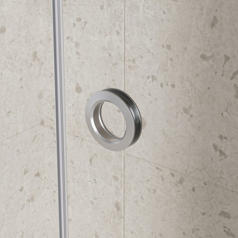 Duschhörna/duschväggar 80x80x210cm | Klarglas med kromdetaljer | Avery - Hus & renovering - Kök & bad - Badrum - Duschar - Duschväggar