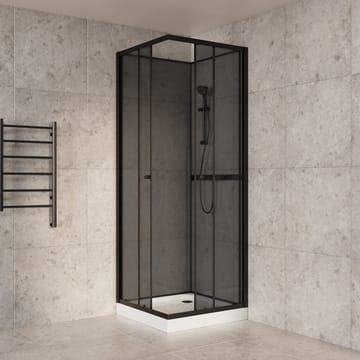 Duschkabin 90x90cm | Aluminium & säkerhetsglas | Svart ram - Hus & renovering - Kök & bad - Badrum - Duschar