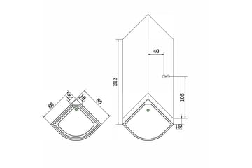 Duschkabin Bathlife Kyffe Rund - Bathlife - Hus & renovering - Kök & bad - Badrum - Duschar