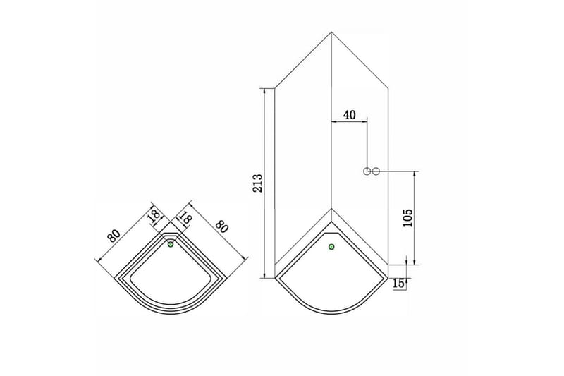 Duschkabin Bathlife Kyffe Rund - Bathlife - Hus & renovering - Kök & bad - Badrum - Duschar