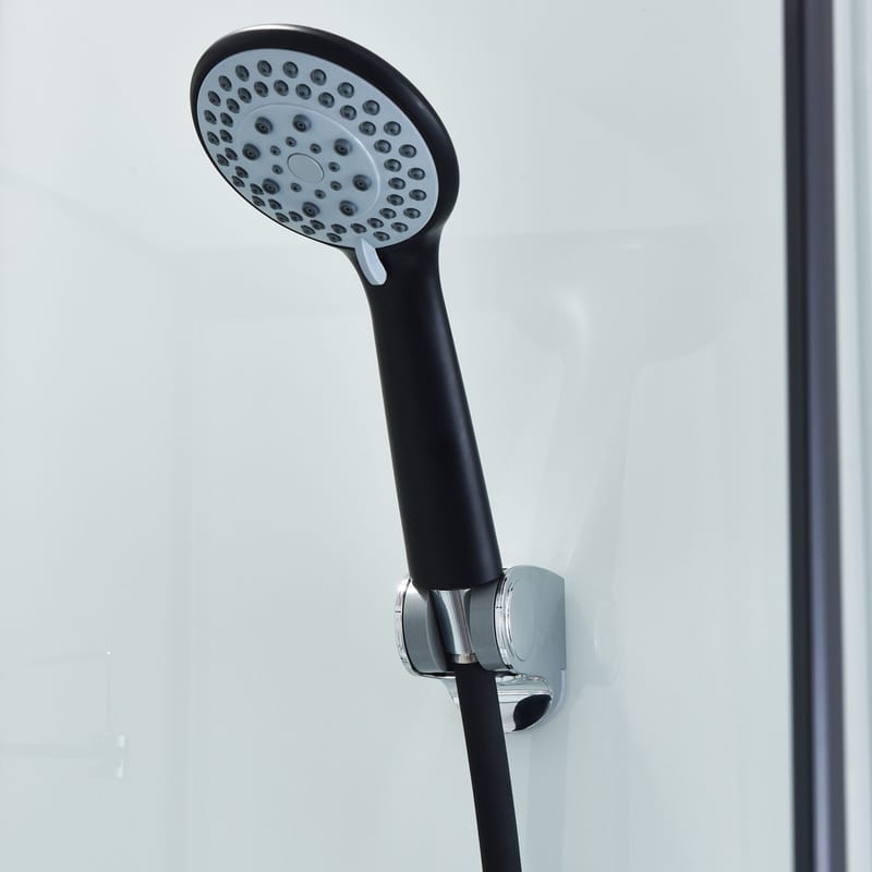 Duschkabin fyrkantig, svart, 5mm, 800x800x2150mm - Hus & renovering - Kök & bad - Badrum - Duschar