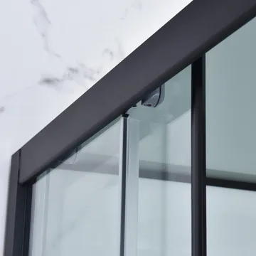 Duschkabin fyrkantig, svart, 5mm, 800x800x2150mm - Hus & renovering - Kök & bad - Badrum - Duschar