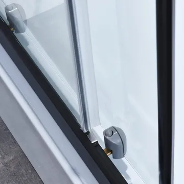 Duschkabin fyrkantig, svart, 5mm, 800x800x2150mm - Hus & renovering - Kök & bad - Badrum - Duschar