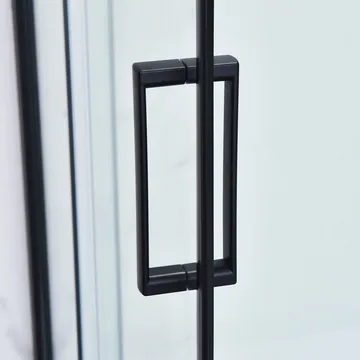 Duschkabin fyrkantig, svart, 5mm, 800x800x2150mm - Hus & renovering - Kök & bad - Badrum - Duschar