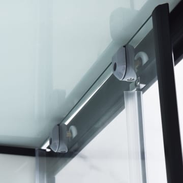 Duschkabin fyrkantig, svart, 5mm, 900x900x2150mm - Hus & renovering - Kök & bad - Badrum - Duschar