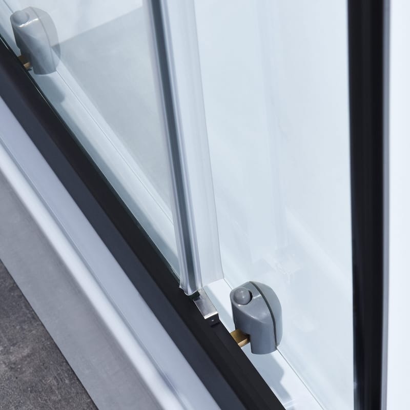 Duschkabin fyrkantig, svart, 5mm, 900x900x2150mm - Hus & renovering - Kök & bad - Badrum - Duschar