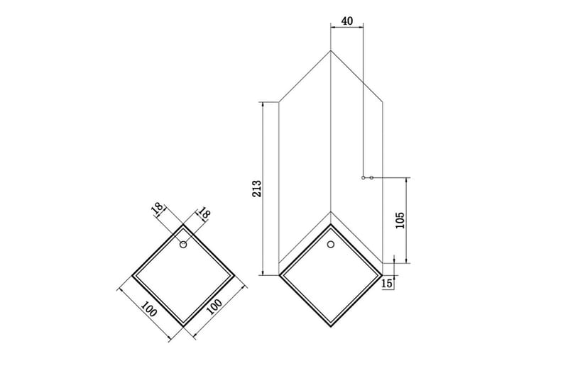Duschkabin Bathlife Rymd Rak - Bathlife - Hus & renovering - Kök & bad - Badrum - Duschar