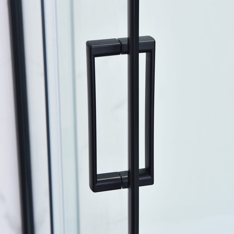Duschkabin fyrkantig, svart, 5mm, 900x900x2150mm - Hus & renovering - Kök & bad - Badrum - Duschar - Duschkabin