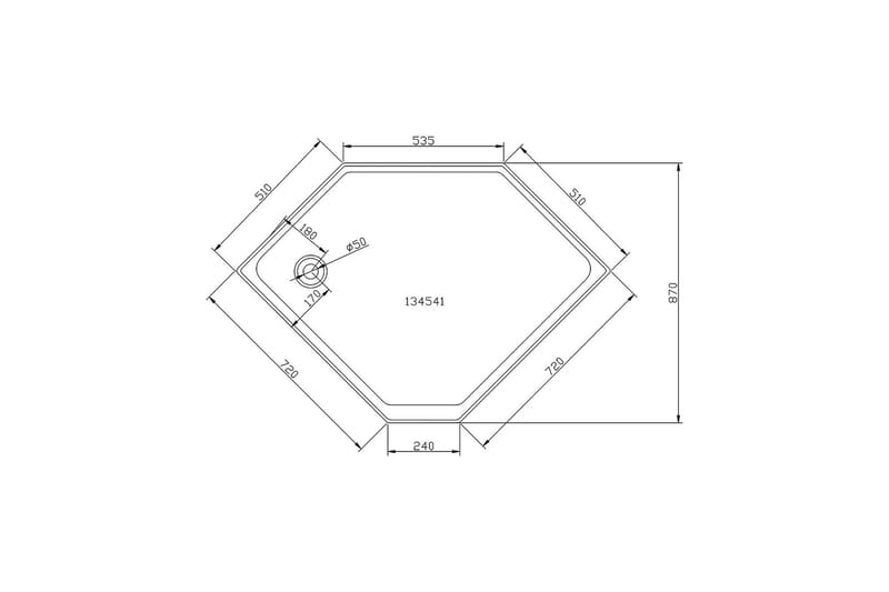 Ideal Duschkabin 90x90 cm Elegant - Vit - Duschkabin