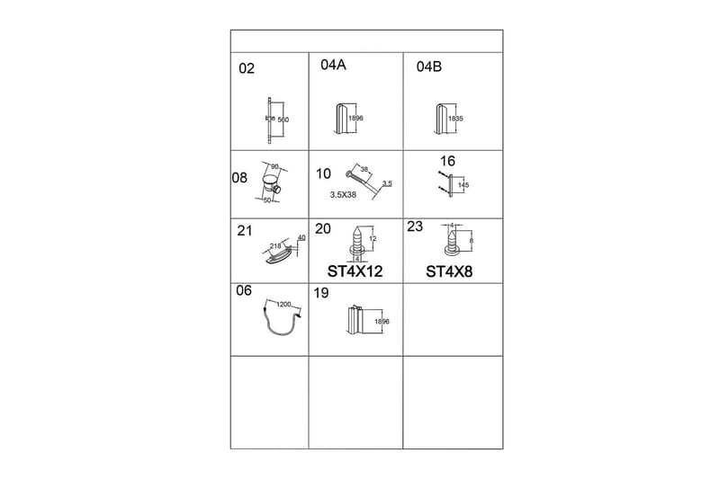 Ideal Duschkabin 90x90 cm Elegant - Vit - Duschkabin