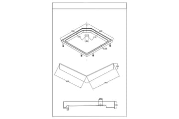 Ideal Duschkabin 90x90 cm Rak - Hus & renovering - Kök & bad - Badrum - Duschar - Duschkabin