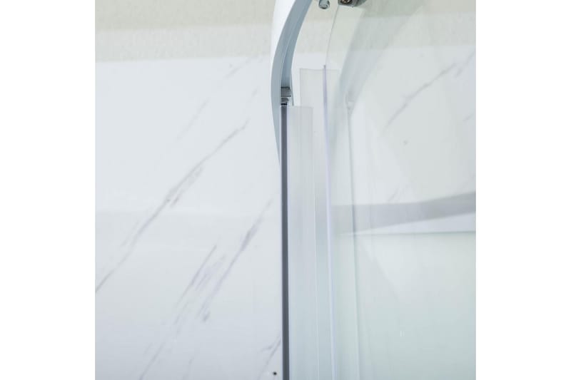 Ideal Duschkabin 90x90 cm Rund - Vit - Hus & renovering - Kök & bad - Badrum - Duschar