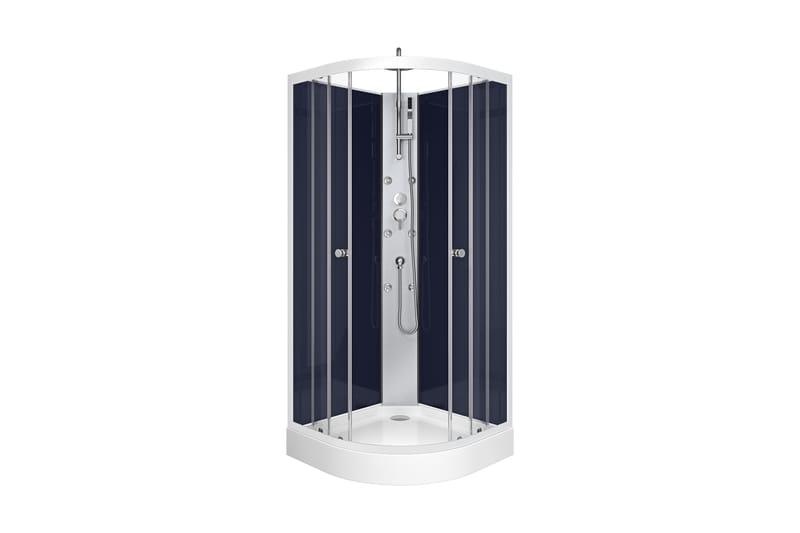 Röne Duschkabin 84x84 cm - Turkos/Silver - Hus & renovering - Kök & bad - Badrum - Duschar - Duschkabin