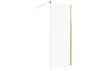 Duschskärm Ahaus Transparent/guld, 80x80x190 cm