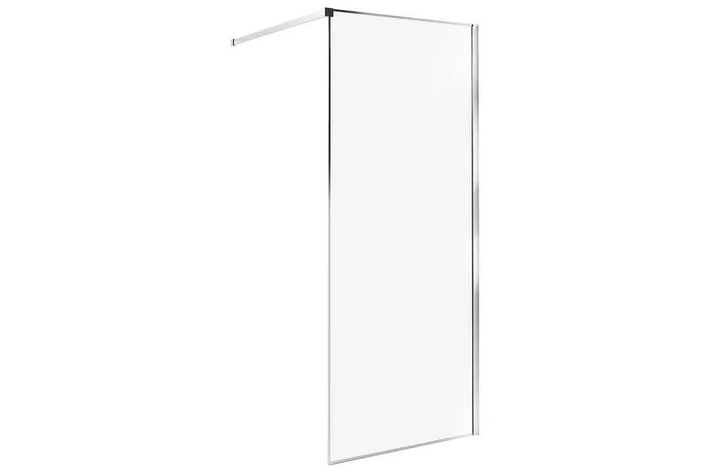 Duschskärm Waspam Transparent/Silver, 80x80x190 cm, Transparent/Silver, 80x80x190 cm